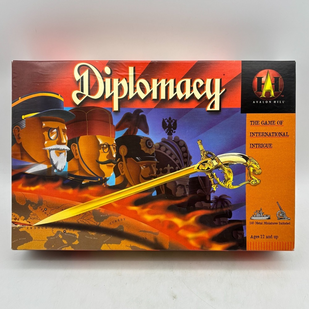 VINTAGE Diplomacy UNUSED COMPLETE Avalon Hill 1999 International Political